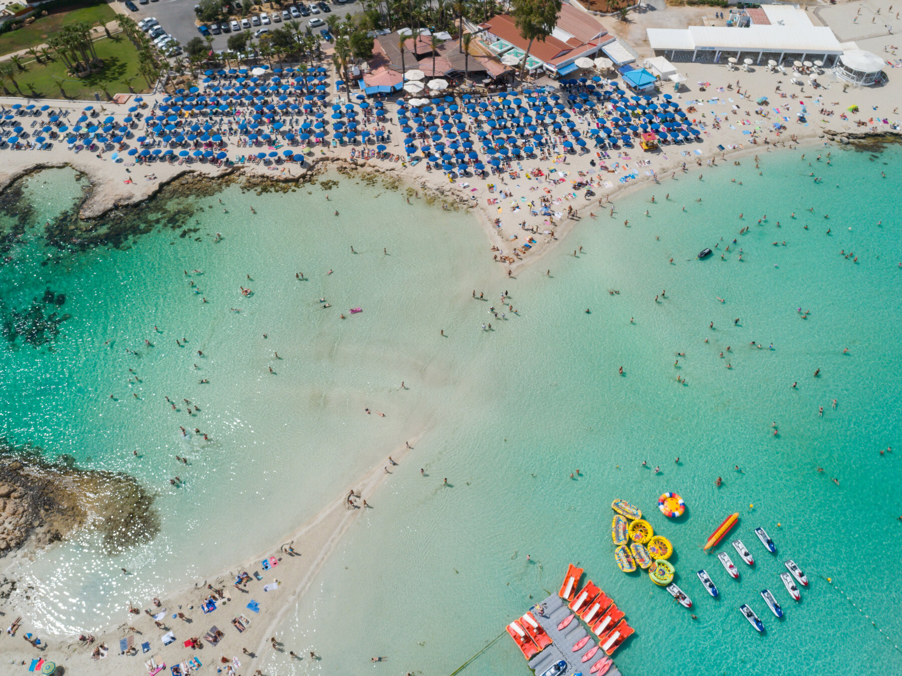 Nissi Beach on the Cyprus coast